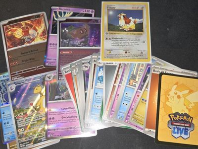 Random Pokemon Lot - opened 3 packs at random, plus a base set 1st edition pidgey $20 pickup Farmington