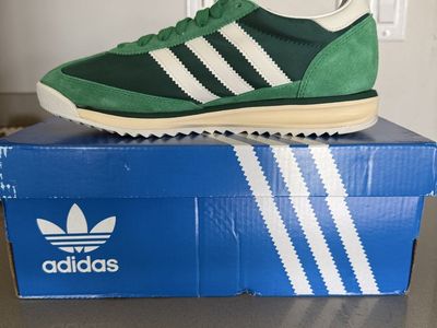 adidas Originals SL 72 Men’s Low Top Lace-Up Sneakers Green/White