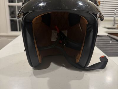 Gold Sparkle Motorcycle Helmet with Black Visor