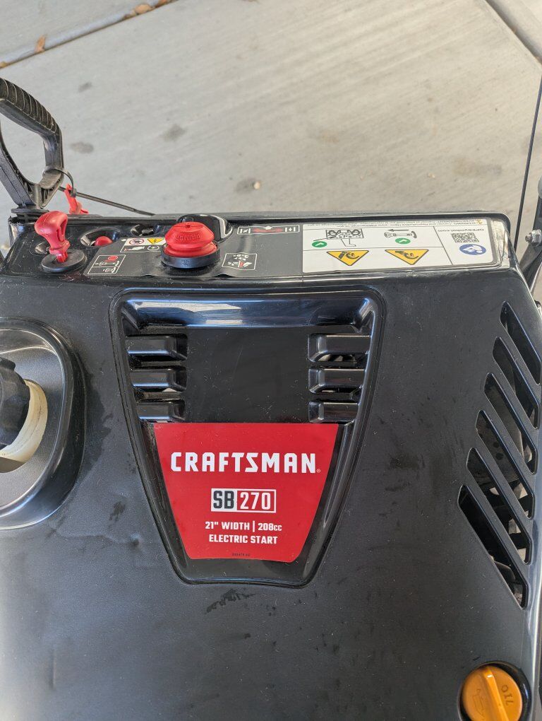 craftsman sb270 electric start 21 inch 210cc