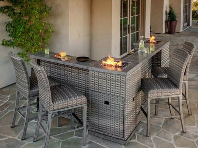 Patio furniture bar set