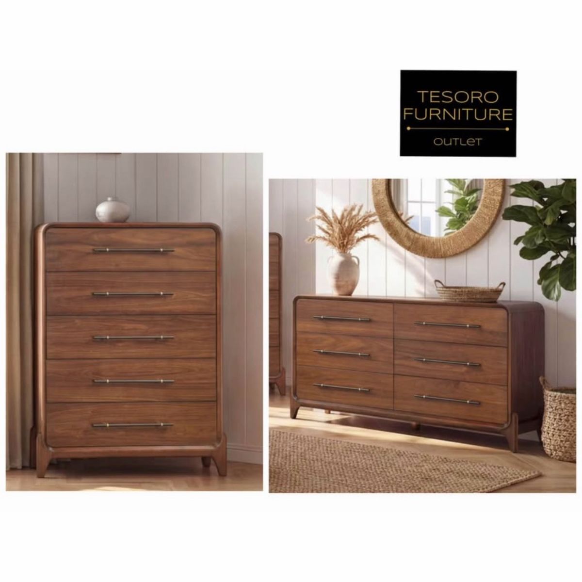 MCM ROCKFORD DRESSER SET WE OFFER DELIVERY