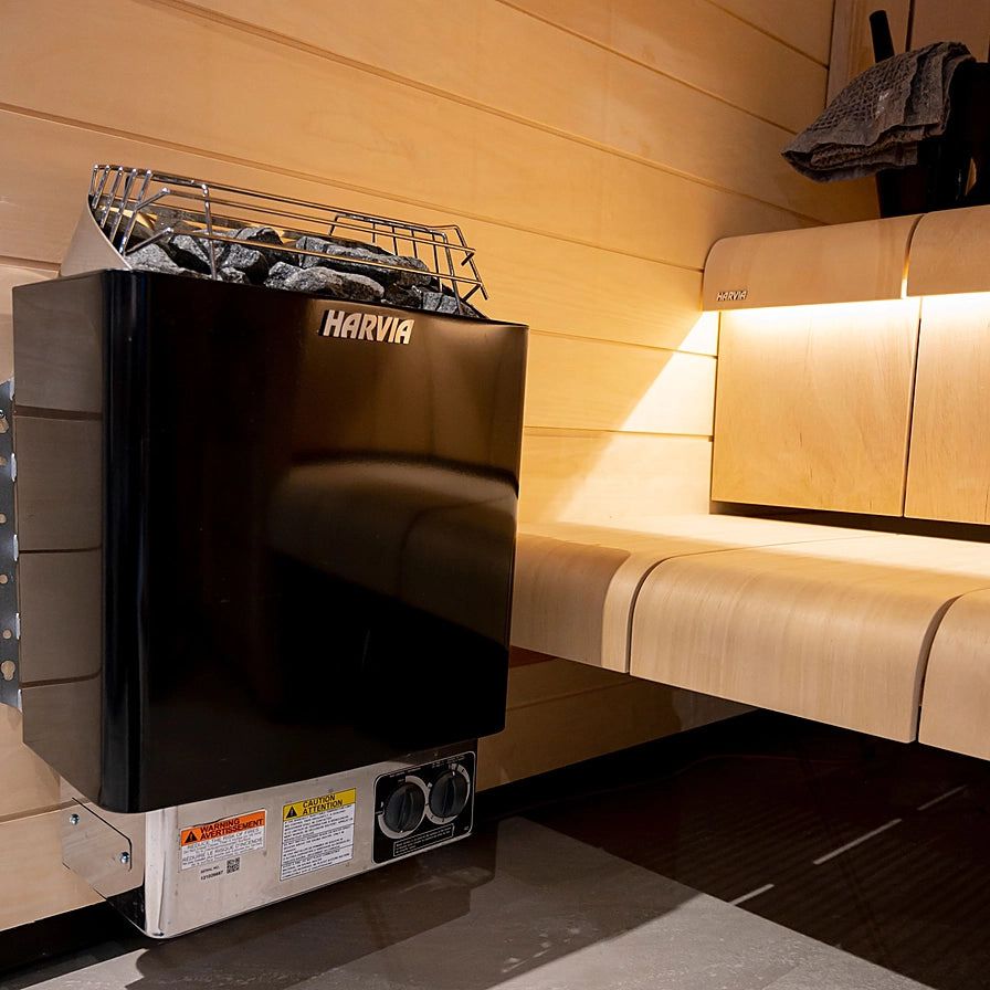 Harvia KIP-60-B1 Sauna Heater 6.0 kW 240VAC Black Electric Stove with Rocks