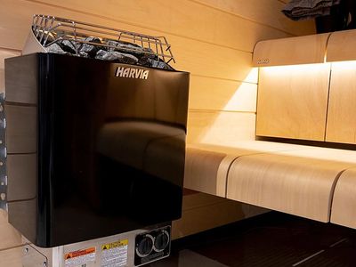 Harvia KIP-60-B1 Sauna Heater 6.0 kW 240VAC Black Electric Stove with Rocks