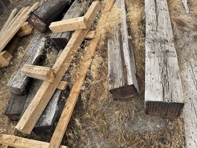FREE until this Wednesday Reclaimed Railroad Ties & Scrap Lumber Lot.