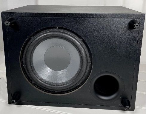 The Boston Acoustics MCS 160 powered subwoofer. 8" speaker, 100wt, great condition. ph. 801-680-2423