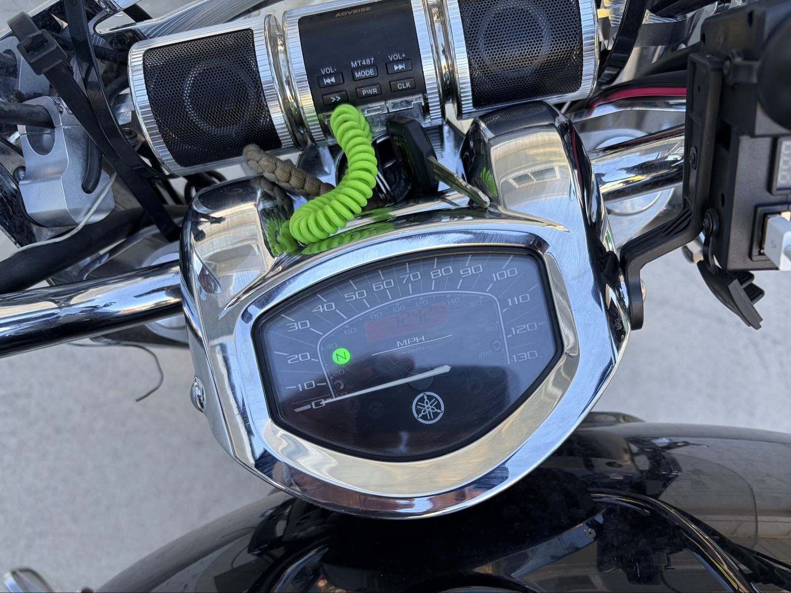 Yamaha V-Star 1300 Motorcycle - Black, Windshield, Saddlebags, Low Miles