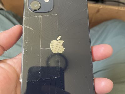 Apple iPhone 12 64GB - Unlocked with 100% Battery Health, Cracked Back as picture