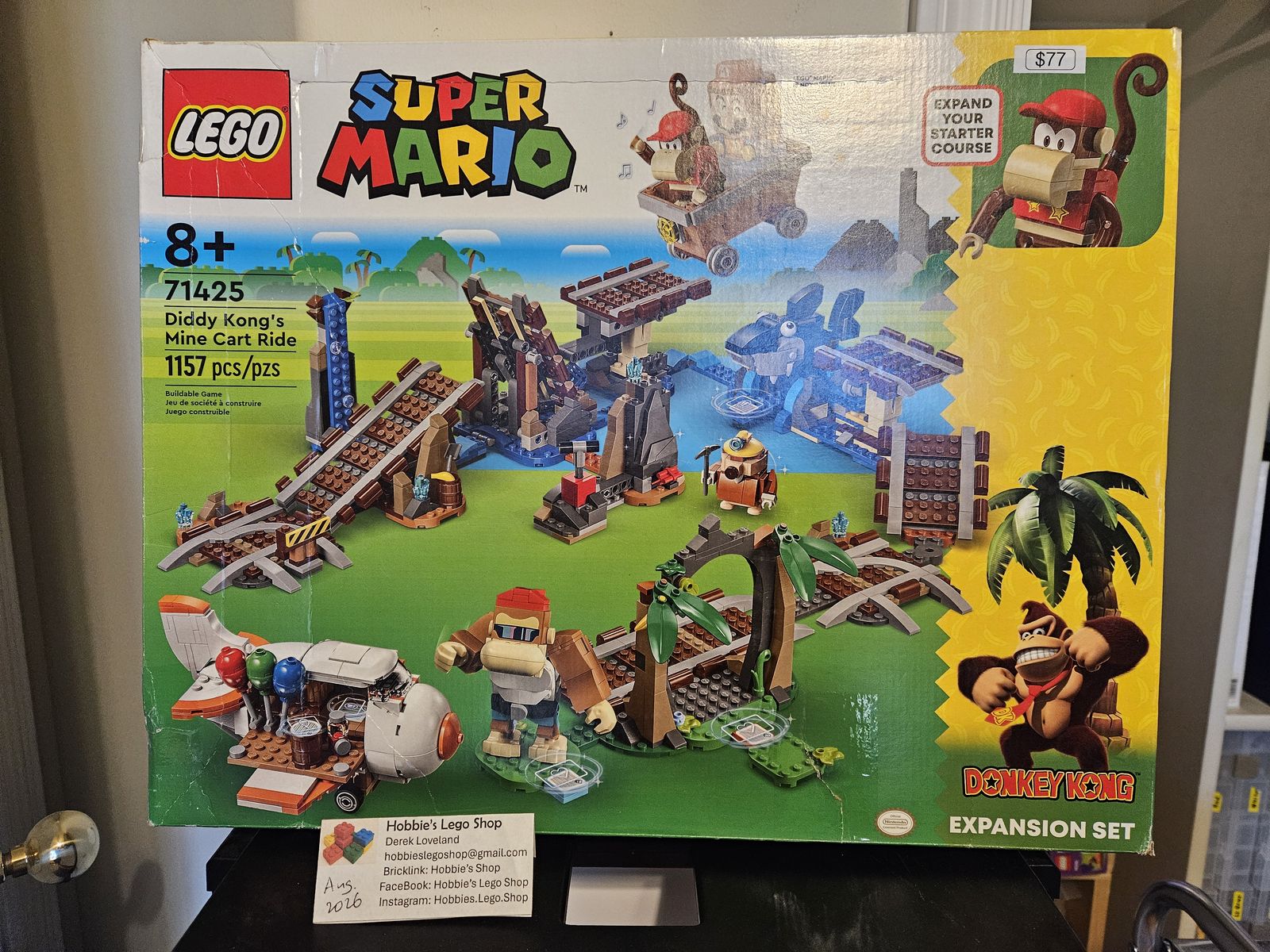 Lego Super Mario: Diddy Kong's Mine Cart Ride (71425)