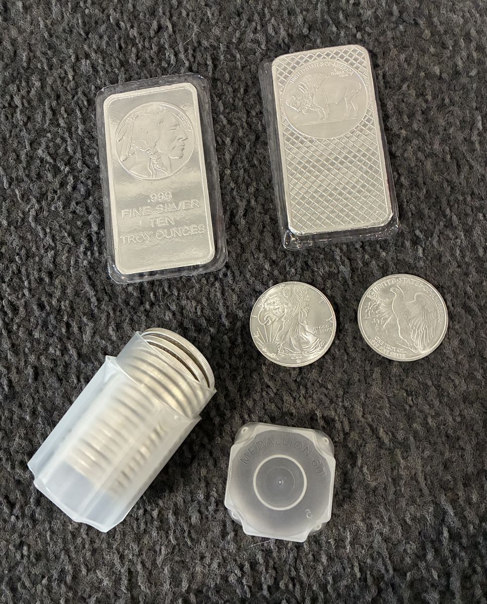 Silver Rounds, Silver Bars, Silver Bullion $87