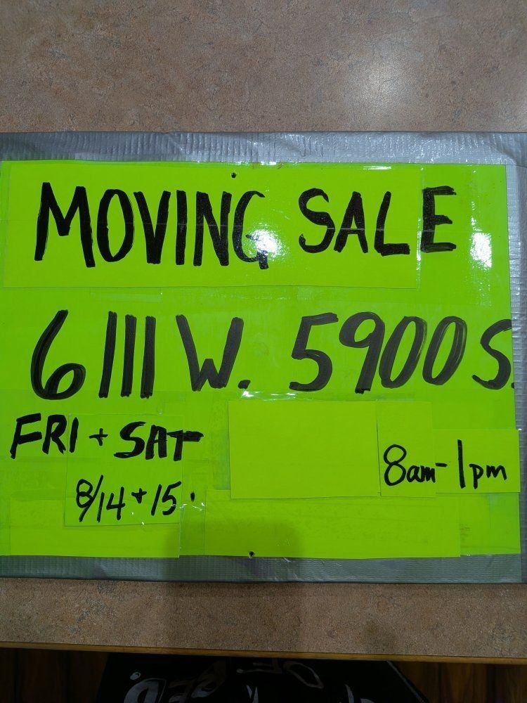 Hooper Moving Sale