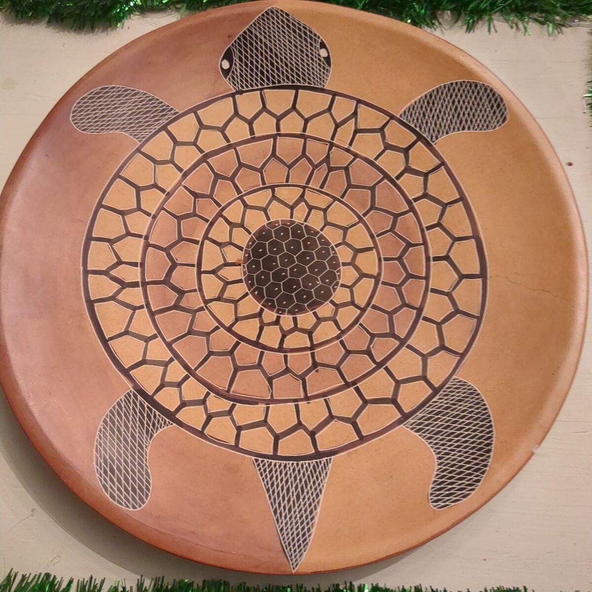 Handmade turtle plate