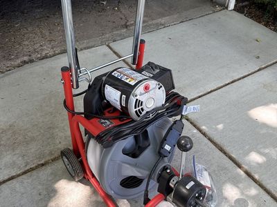 Rigid Electric Drain Cleaner Machine, 1/2 HP Motor, Plumbing Snake, Commercial Duty