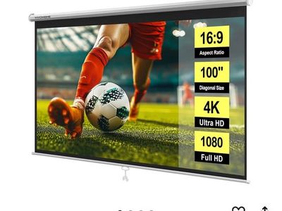 100 inch projector screen