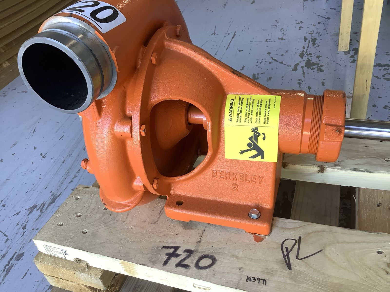 Berkeley B3ZRMS Water Pump - 597 GPM - 4" Suction x 3" Discharge 9" Impeller
