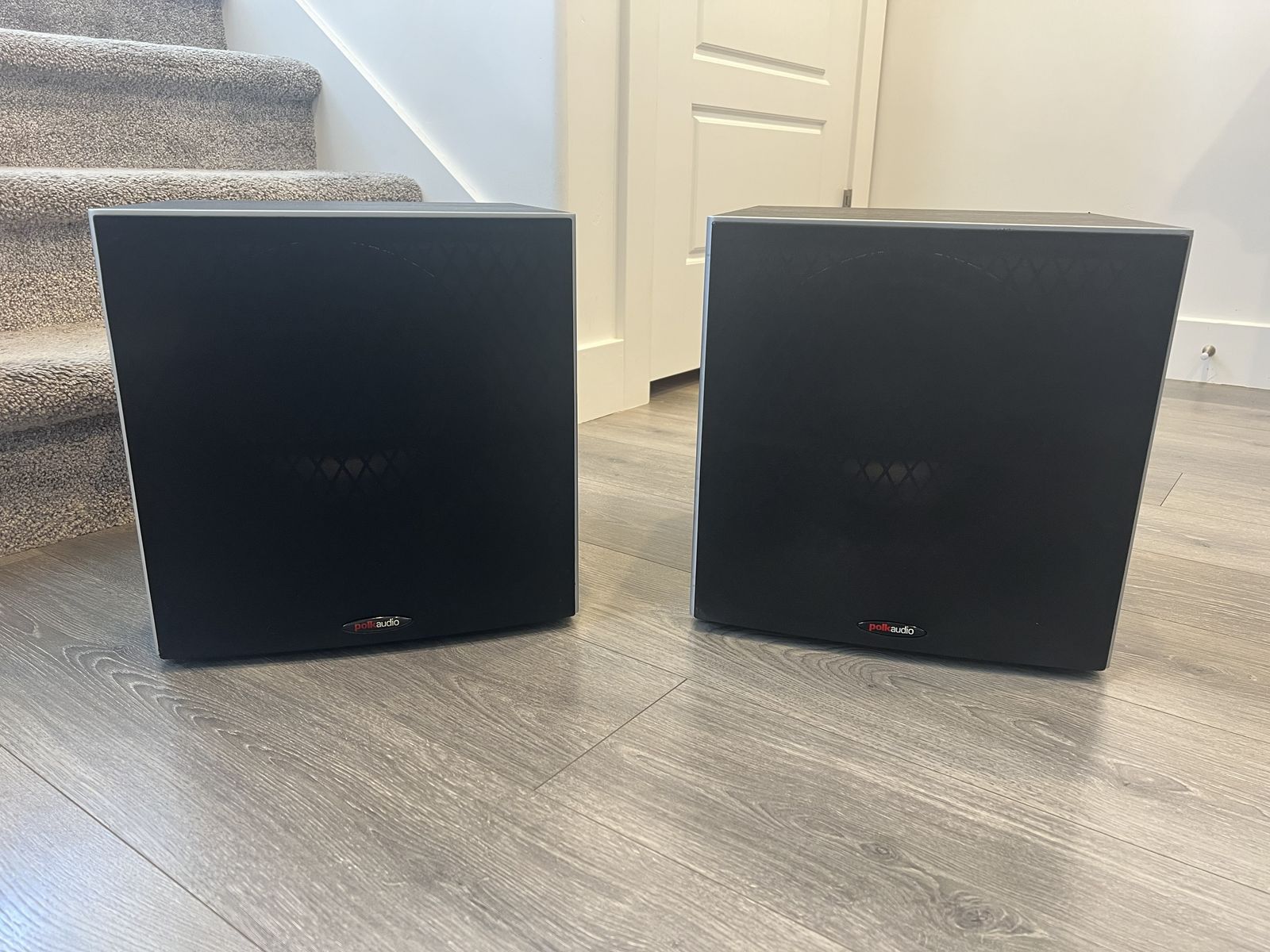 Polk Audio PSW10 Powered Subwoofers Pair Home Theater Surround Sound