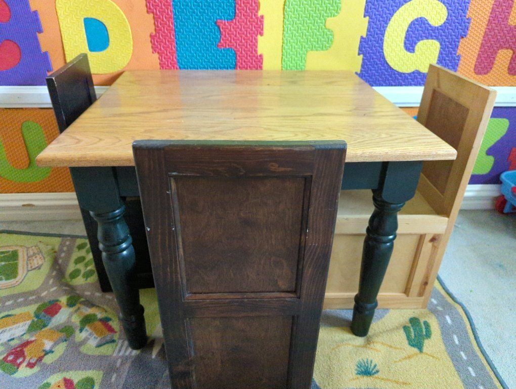 Child table and 3 chairs