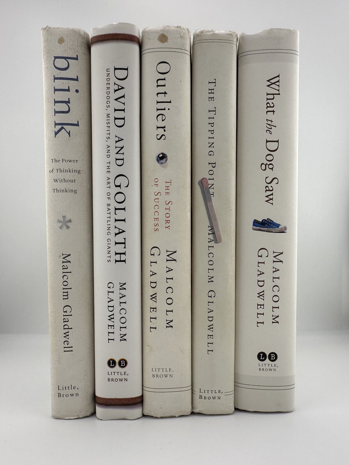 Malcolm Gladwell 5 Book HC Lot Blink Outliers Tipping Point Dog David
