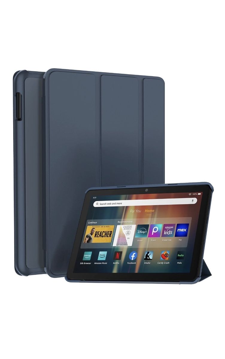 SANROEIT Case for Amazon Fire HD 8 & HD 8 Plus 2024/2022/2020 Auto Wake Navy