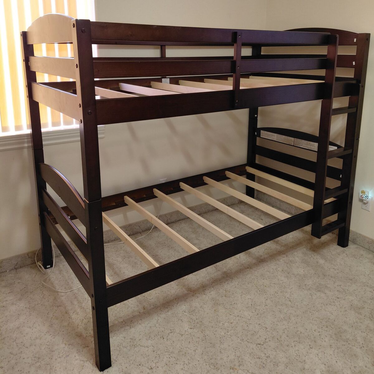 Bunkbed Set Dark Cherry Wood