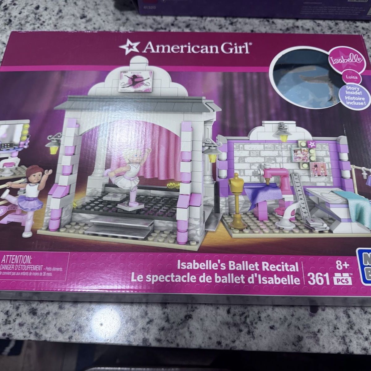 American Girl Mega Bloks Isabelle Ballet Stage Building Set