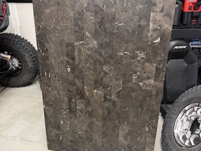Dark Brown Faux Marble Table Top 64 Inches