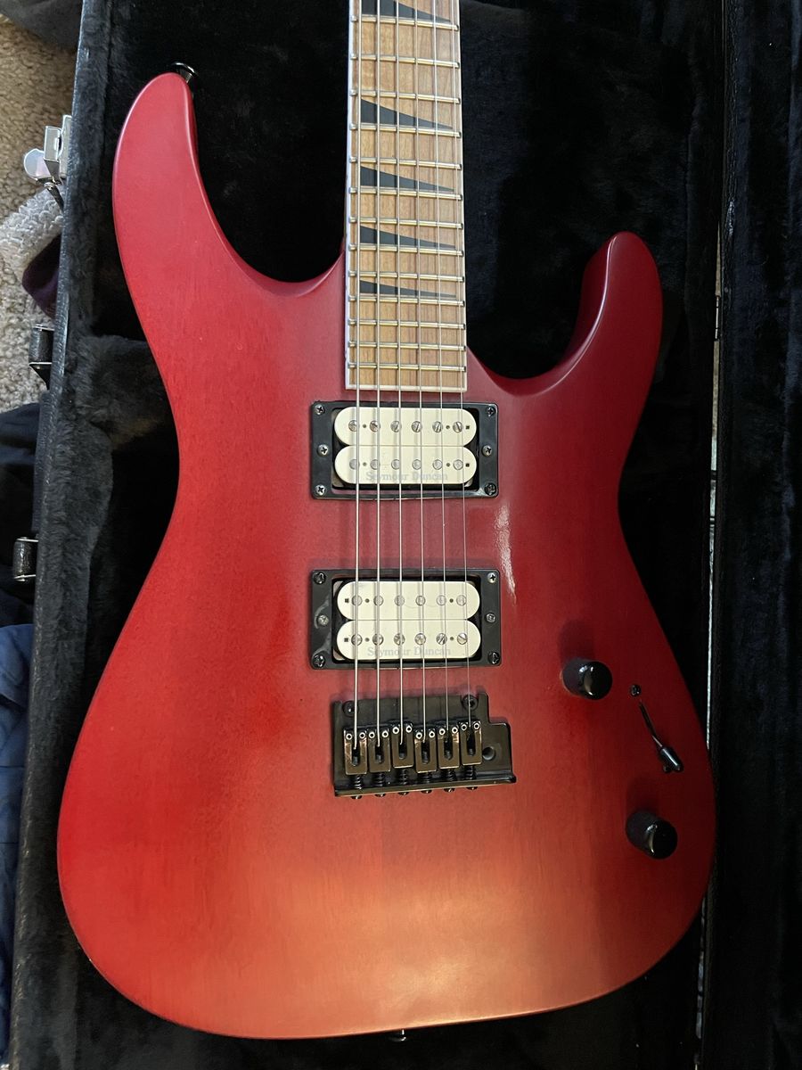 Jackson Red Electric Guitar with Seymour Duncan Pickups