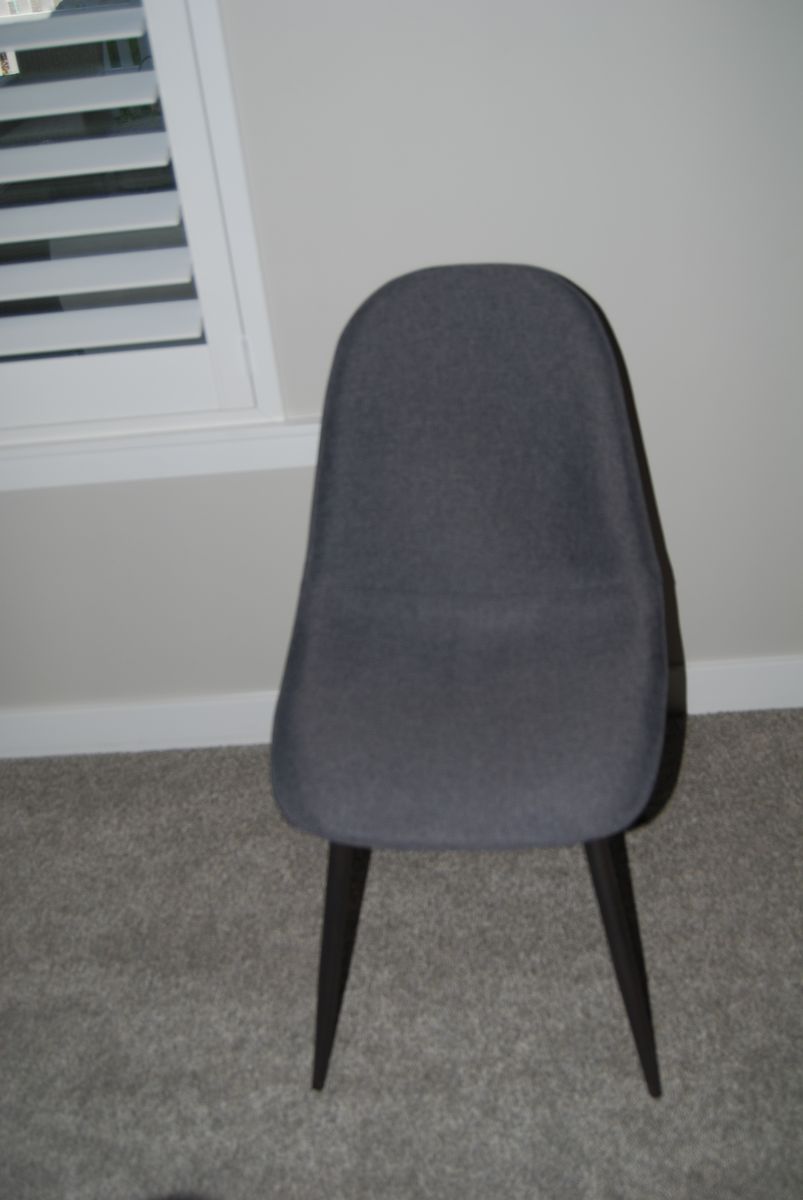Dark grey desk chair for sale like new