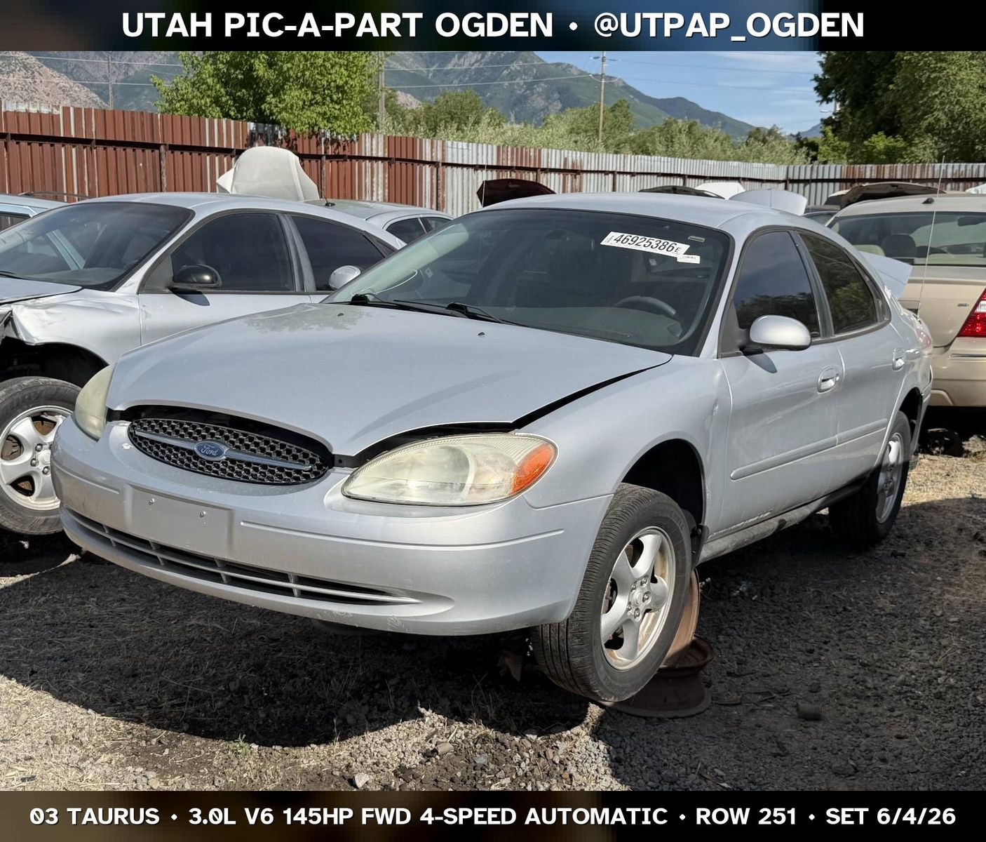 2003 Ford Taurus Parts - UTPAP Ogden