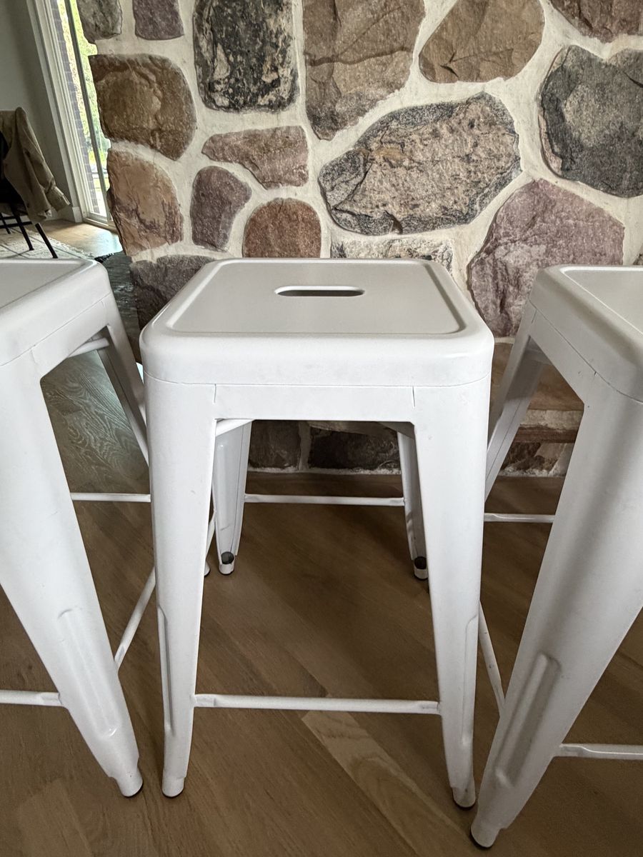 Metal counter height stools
