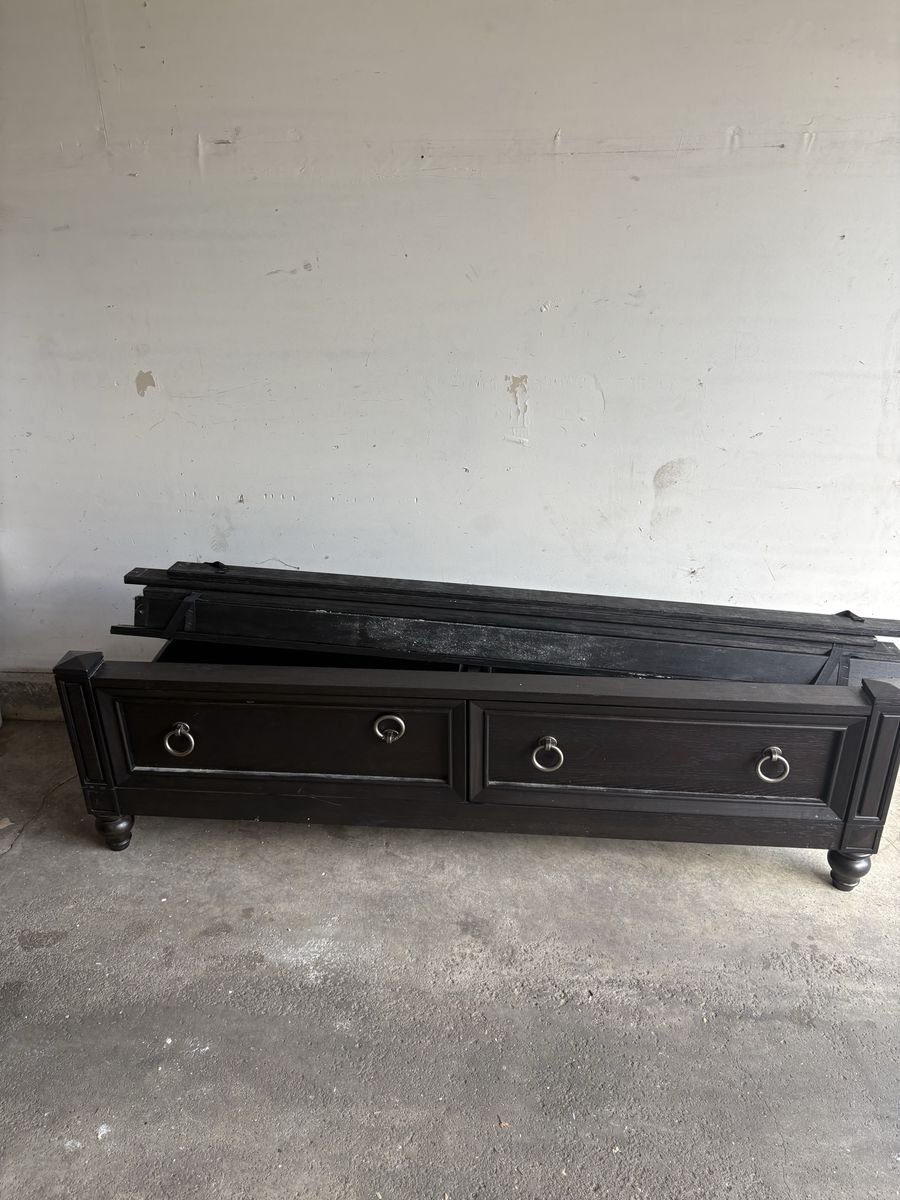 Queen platform bed frame