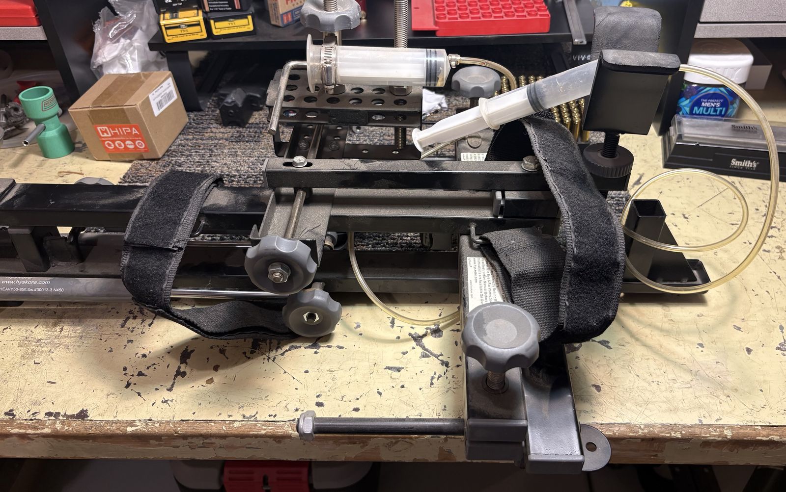 Hyskore sight in shooting rest