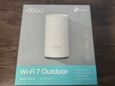 NEW SEALED TP-LINK DECO BE25 BE5000 OUTDOOR MESH WIFI 7 DUAL-BAND SYSTEM 2.5G