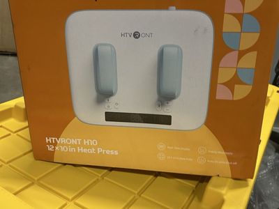 T-shirt press. HTVRONT H10 12x10in Portable Heat Press for HTV Sublimation DTF - New