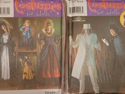 Simplicity Uncut Men & Women Costume Patterns