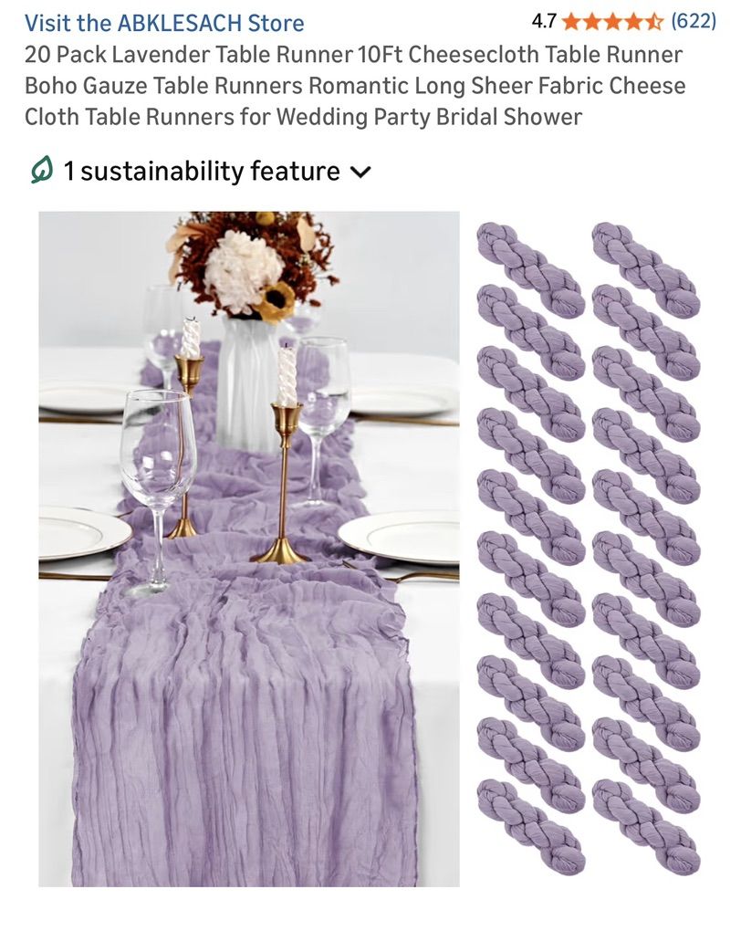 Lavender Table Runner