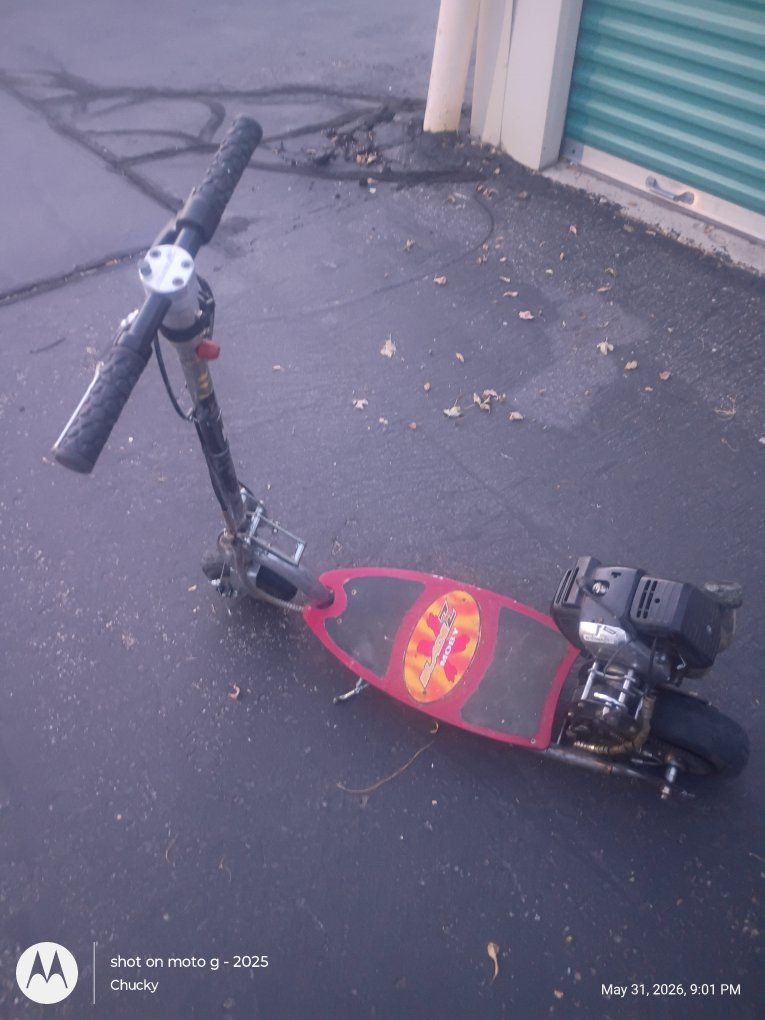 Go-Ped Gas Powered Scooter Red/Black with Engine - Fun for Commuting & Recreation