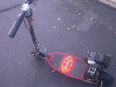 Go-Ped Gas Powered Scooter Red/Black with Engine - Fun for Commuting & Recreation