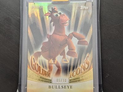 2025 Topps Pixar Gold Golden Icons Bullseye Black 9/10