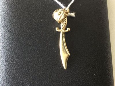 14K Sword Pendant