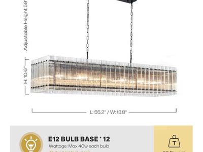 Brand New black chandelier