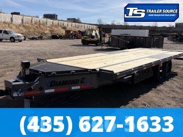 8.5x22 Diamond C DET 208 Deckover Tilt Trailer -  18K GVWR -
