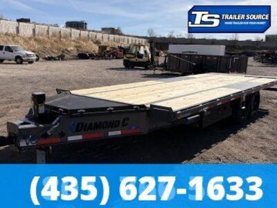 8.5x22 Diamond C DET 208 Deckover Tilt Trailer - 18K GVWR -
