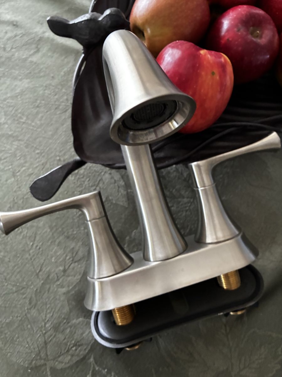 Kohler Brushed Nickel Bathroom Sink Faucet, 2-Handle Design, Excellent Condition