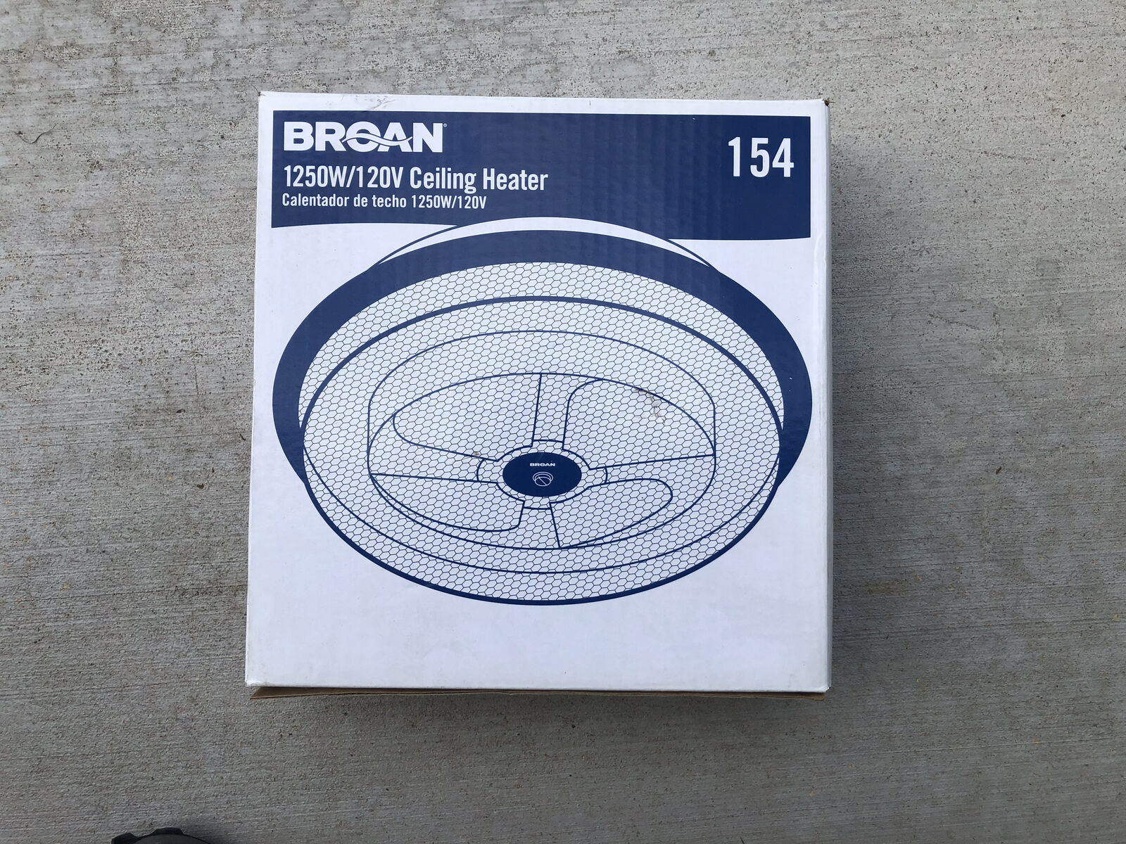 Broan 1250 watt Ceiling Heater New