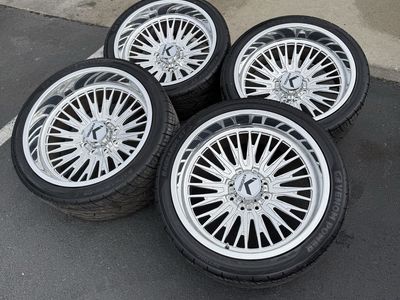 BRAND NEW 24x12 kg1 forged “allure”/ 33x13.50r24 venom streets