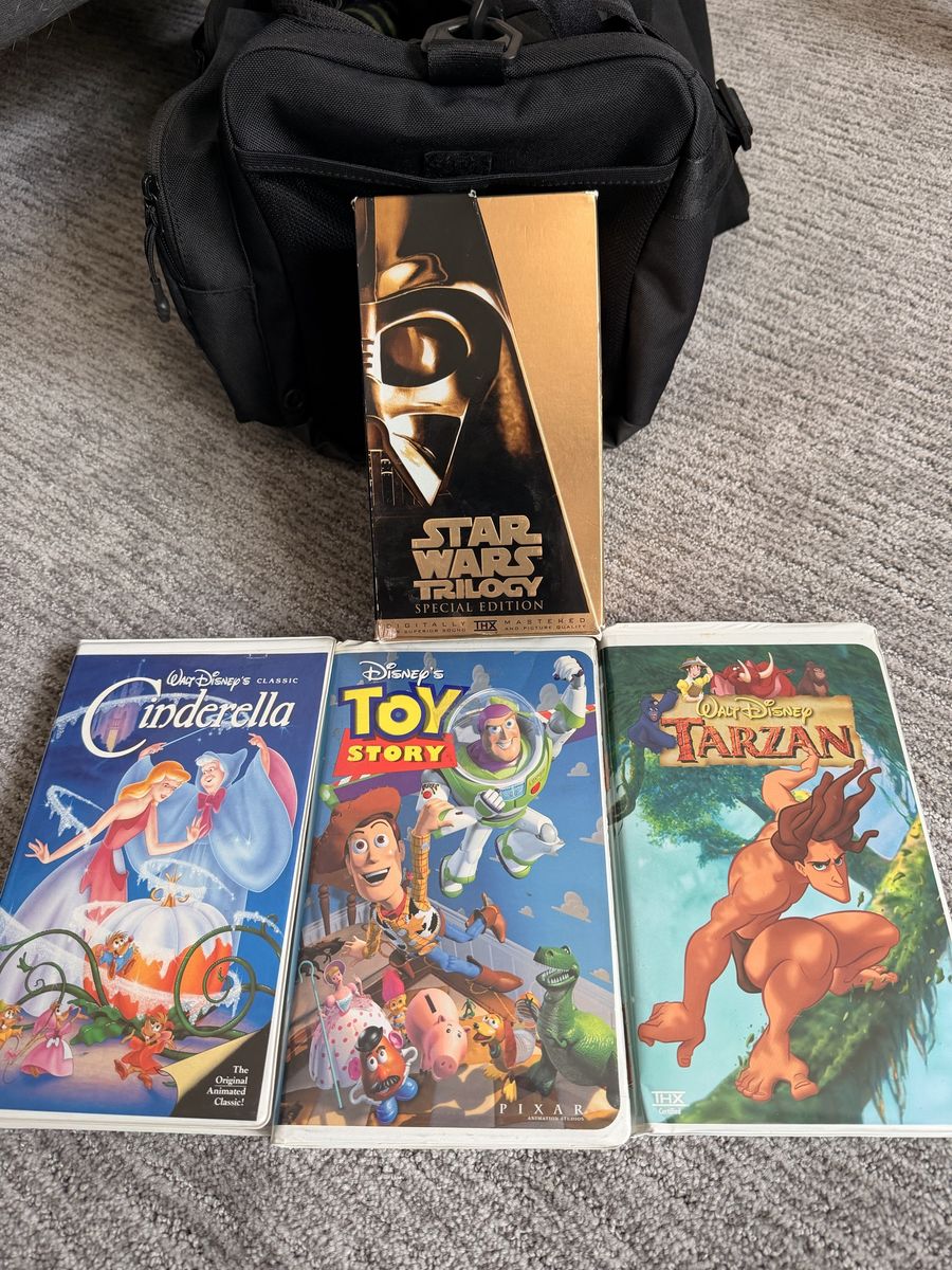 Star Wars Trilogy Special Edition VHS Set & Disney Classics Cinderella, Toy Story, Tarzan VHS Tapes