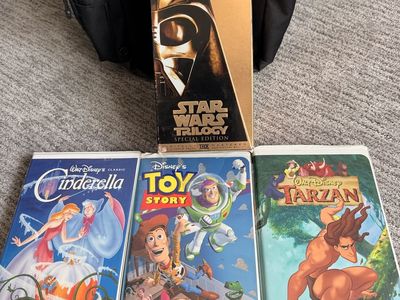 Star Wars Trilogy Special Edition VHS Set & Disney Classics Cinderella, Toy Story, Tarzan VHS Tapes