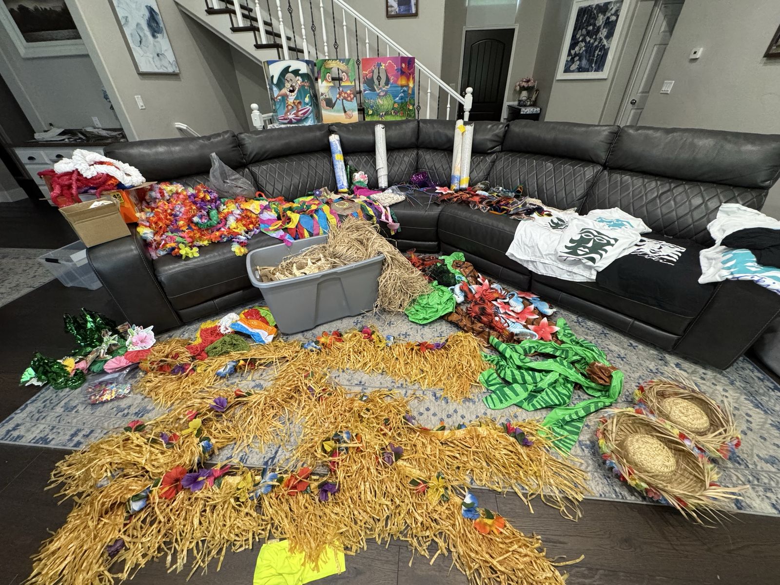 Huge lot of Luau Hawaiian Decorations or Birthday Party