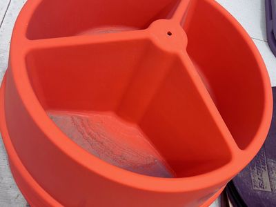 *LIMITED STOCK* Heavy-Duty 3-Compartment Poly Mineral Feeder